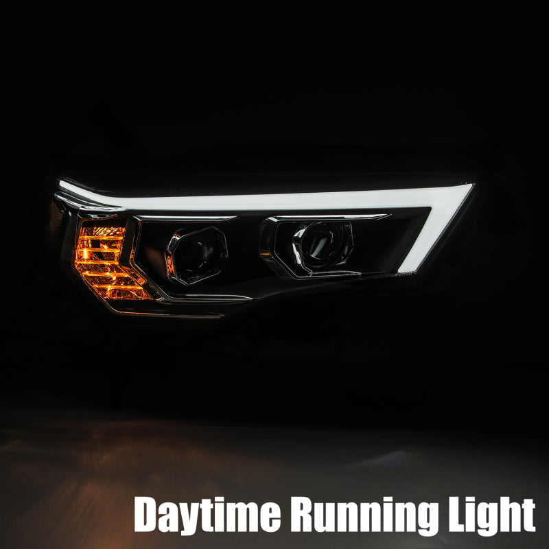 Load image into Gallery viewer, AlphaRex 14-20 Toyota 4Runner PRO-Series Projector Headlights Plank Style Chrm w/Sequential Signal
