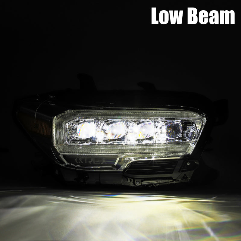 Load image into Gallery viewer, AlphaRex 16-20 Toyota Tacoma NOVA LED Projector Headlights Plank Style Black w/Activation Light
