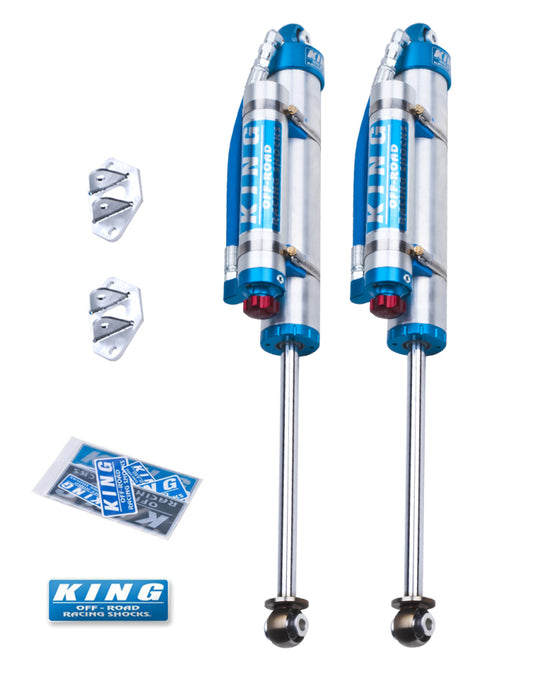 King Shocks | 1997-2006 Jeep Wrangler TJ Rear 2.5 Piggy Hose Reservoir Shock 3-5 Inch Lift With Adjuster - Pair
