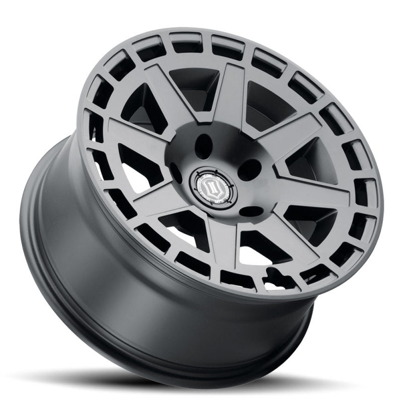 Load image into Gallery viewer, ICON Compass 17x8.5 6x135 6mm Offset 5in BS Satin Black Wheel
