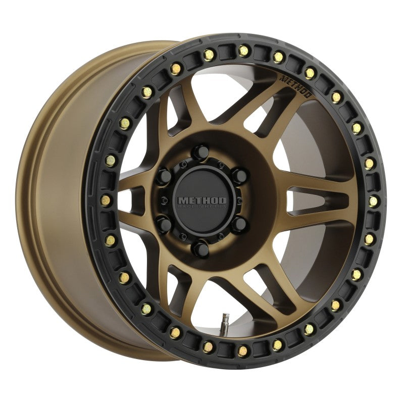 Load image into Gallery viewer, Method | MR106 Beadlock 17x9 -44mm Offset 5x5 71.5mm CB Method | Bronze w/BH-H24125 Wheel
