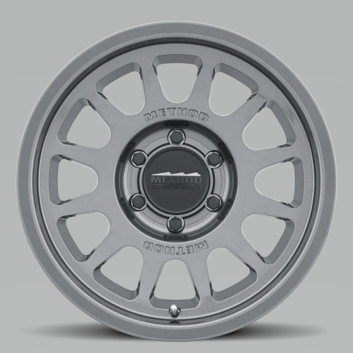 Method | MR703 17x8.5 0mm Offset 6x5.5 106.25mm CB Gloss Titanium Wheel