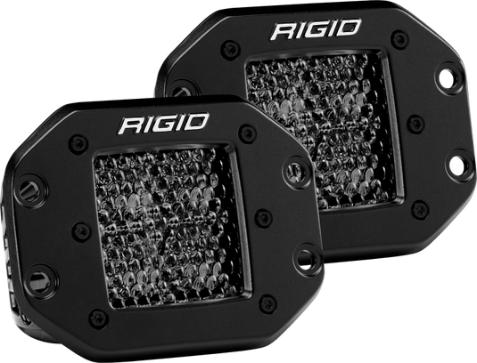 Rigid Industries | D Series PRO Midnight Edition - Spot - Diffused - Pair