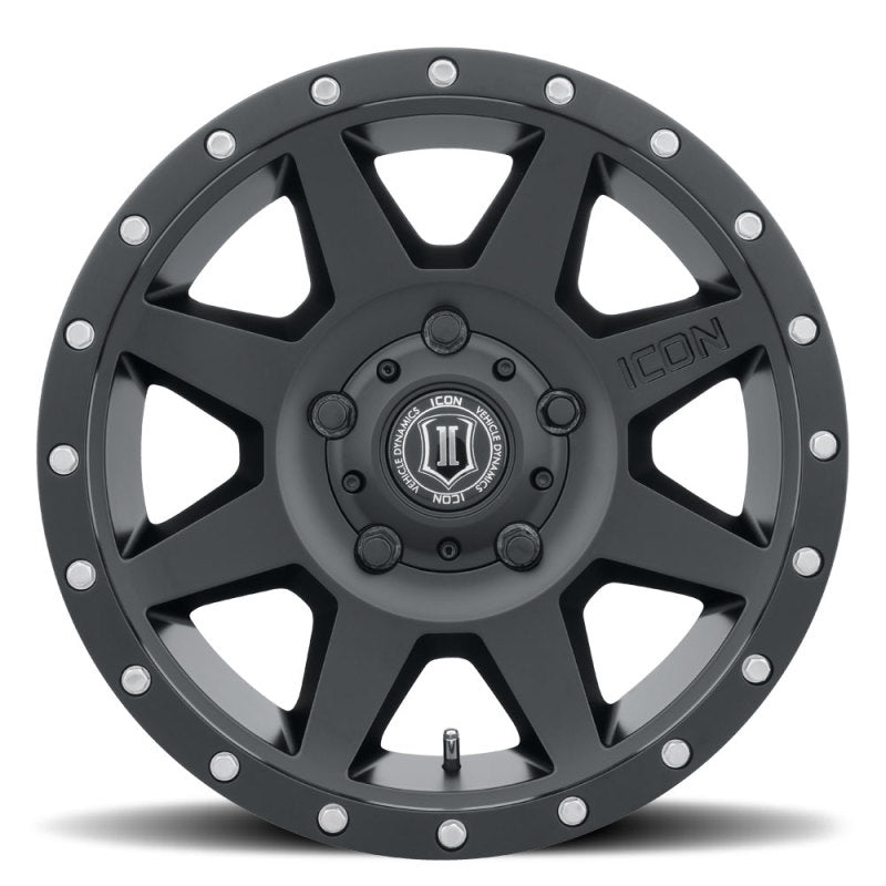 Load image into Gallery viewer, ICON Rebound 18x9 5x150 25mm Offset 6in BS 110.1mm Bore Satin Black Wheel
