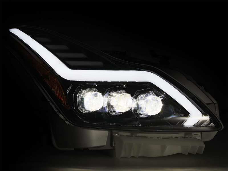 Load image into Gallery viewer, AlphaRex 08-13 Infiniti G37 NOVA LED Projector Headlights Plank Style Design Chrome
