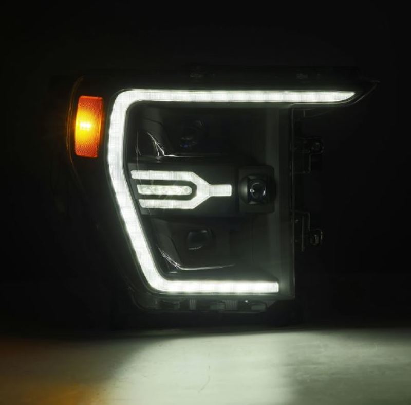 Load image into Gallery viewer, AlphaRex 21-22 Ford F150 Luxx-Series Projector Headlights Black w/Activ Light/Seq Signal
