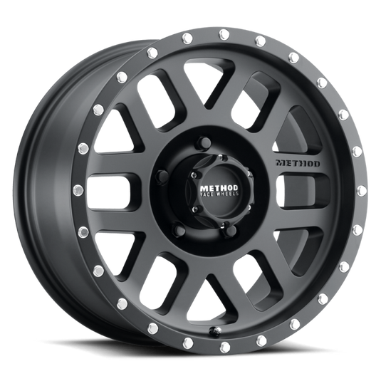 Method | MR306 Mesh 17x8.5 0mm Offset 5x4.5 83mm CB Matte Black Wheel