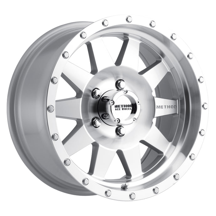 Method | MR301 The Standard 17x8.5 0mm Offset 5x5 94mm CB Machined/Clear Coat Wheel