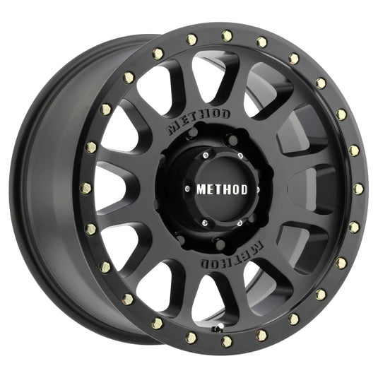 Method | MR305 NV HD 17x8.5 0mm Offset 8x180 130.81mm CB Matte Black Wheel