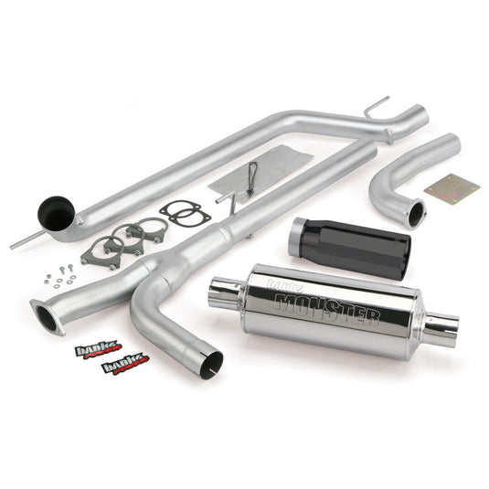 Banks Power | 2004-2014 Nissan 5.6L Titan (All) Monster Exhaust System - SS Single Exhaust With Black Tip *DISCONTINUED*