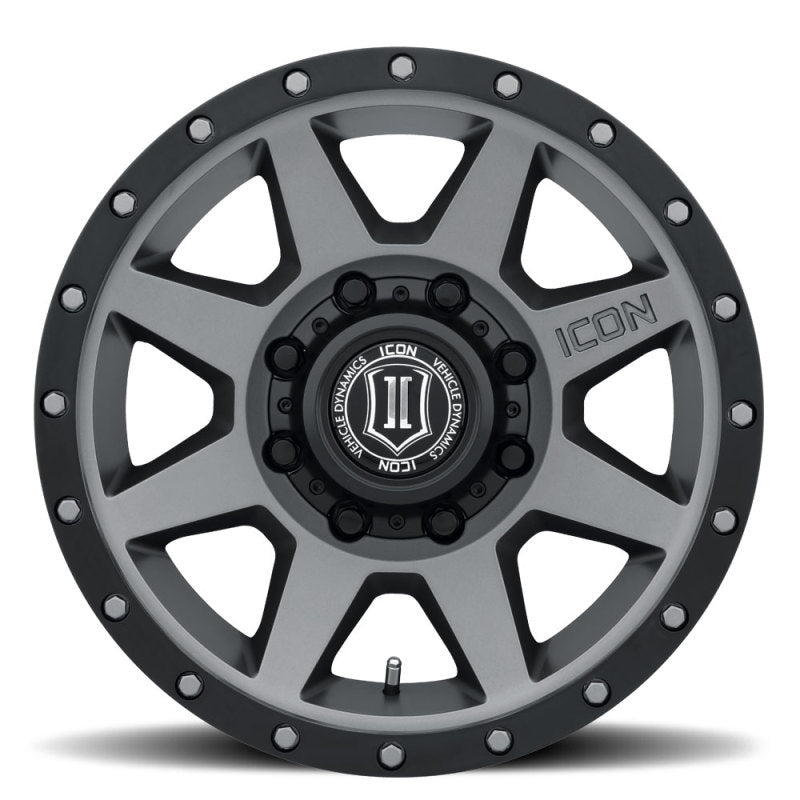 Load image into Gallery viewer, ICON Rebound 17x8.5 8x6.5 13mm Offset 5.25in BS 121.4mm Bore Titanium Wheel
