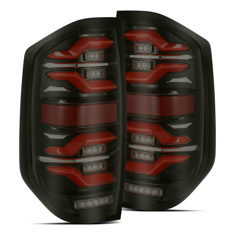 Load image into Gallery viewer, AlphaRex 14-21 Toyota Tundra LUXX LED Taillights Black/Red w/Activ Light/Seq Signal
