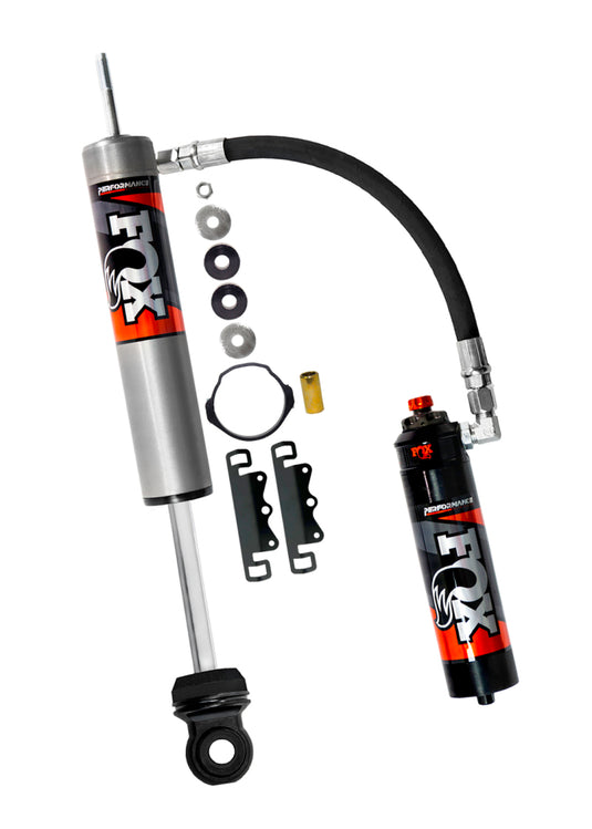 Fox | 2017+ Ford Super Duty 4WD 2.5 Performance Elite Series Reservoir Front Shock Pair With DSC Adjuster | 0-1.5 Inch Lift