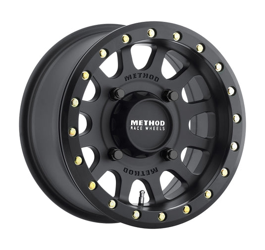 Method | MR401 UTV Beadlock 15x7 4+3/+13mm Offset 4x136 106mm CB Matte Black w/BH-H24100 Wheel