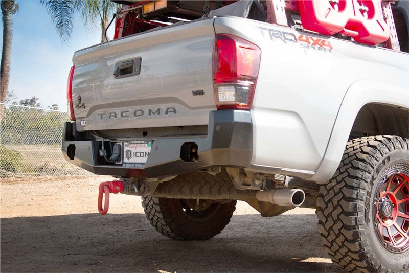 Load image into Gallery viewer, ICON 2016+ Toyota Tacoma Rear Impact Bumper
