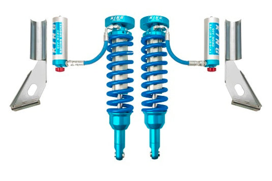 King Shocks | 2010+ Toyota 4Runner / 2010-2014 FJ Cruiser Front 2.5 Coilover Remote Reservoir Extended Travel Shock Pair With Adjuster | 0-3 Inch Lift
