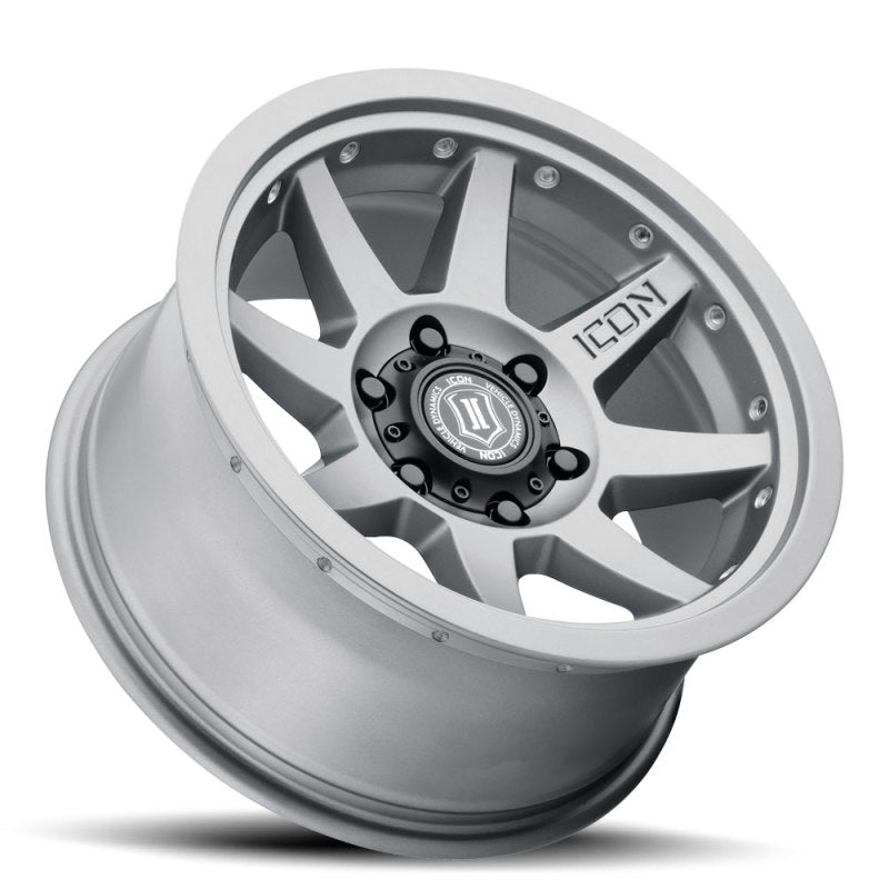 Load image into Gallery viewer, ICON Rebound Pro 17x8.5 5x5 -6mm Offset 4.5in BS 71.5mm Bore Titanium Wheel
