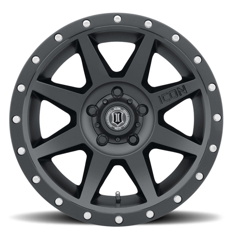 Load image into Gallery viewer, ICON Rebound Pro 17x8.5 5x4.5 0mm Offset 4.75in BS 71.5mm Bore Satin Black Wheel
