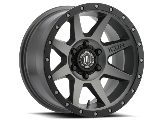 ICON Rebound 18x9 6x135 6mm Offset 5.25in BS 87.1mm Bore Titanium Wheel