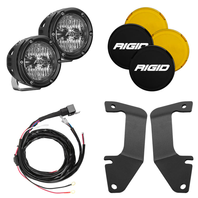 Rigid Industries | 2014-2021 Toyota Tundra A-Pillar Light Kit With 4 Inch 360-Series Drive