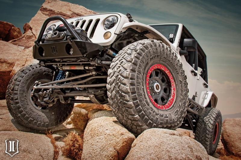 Load image into Gallery viewer, ICON 07-18 Jeep Wrangler JK Comp Series Front Bumper w/Fogs/Bars/Tabs
