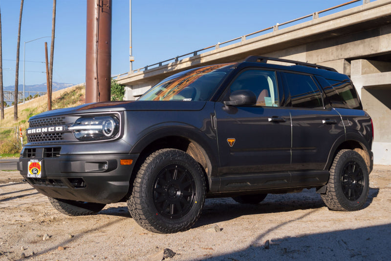 Load image into Gallery viewer, ICON Ricochet 17x8 5x108 38mm Offset 6in BS Satin Black Wheel
