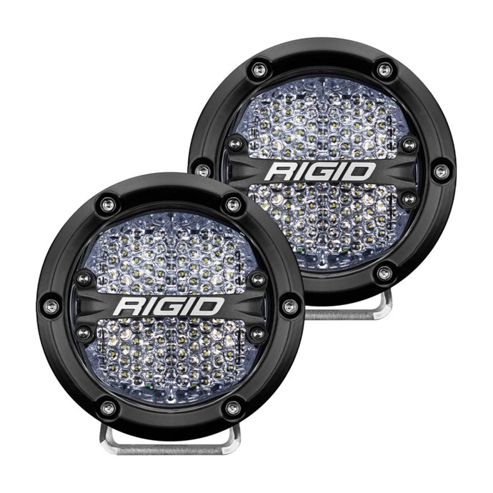 Rigid Industries | 360-Series 4 Inch LED Off-Road Diffused Beam - White Backlight (Pair)