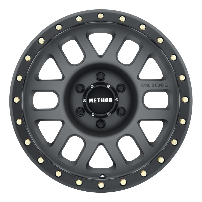 Load image into Gallery viewer, Method | MR309 Grid 17x8.5 0mm Offset 6x5.5 108mm CB Titanium/Black Street Loc Wheel
