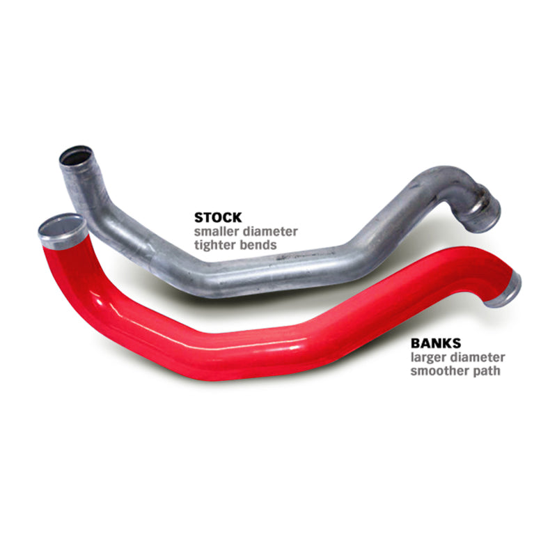 Load image into Gallery viewer, Banks Power | 2004.5-2009 GM 6.6L Duramax Boost Tube Upgrade Kit - Red - Driver / Hot Side
