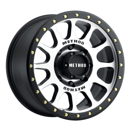 Method | MR305 NV 17x8.5 0mm Offset 8x6.5 130.81mm CB Machined/Black Street Loc Wheel