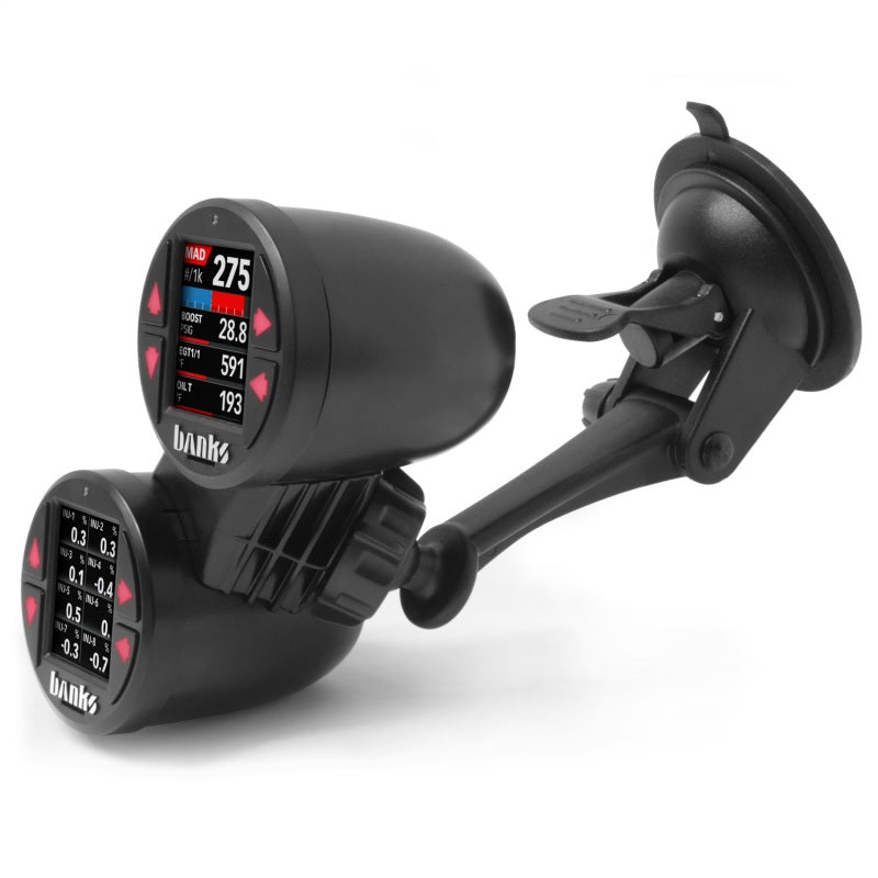 Load image into Gallery viewer, Banks Power | Dual Gauge Pod Suction Mount For iDash 1.8 And 52mm Gauges
