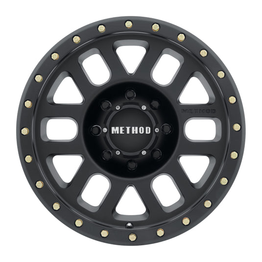 Method | MR309 Grid 17x8.5 0mm Offset 8x180 130.81mm CB Matte Black Wheel