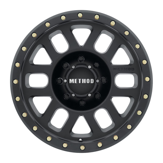 Method | MR309 Grid 17x8.5 0mm Offset 8x6.5 130.81mm CB Matte Black Wheel