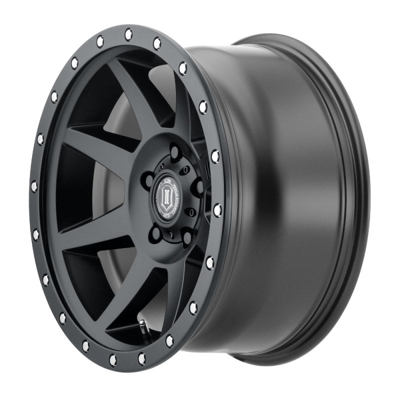 Load image into Gallery viewer, ICON Rebound Pro 17x8.5 5x4.5 0mm Offset 4.75in BS 71.5mm Bore Satin Black Wheel
