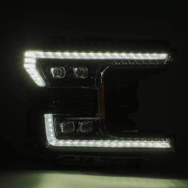 Load image into Gallery viewer, AlphaRex 18-20 Ford F-150 NOVA LED Proj Headlight Plank Style Alpha Blk w/Activ Light/Seq Signal/DRL
