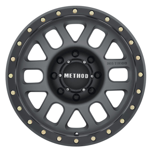 Method | MR309 Grid 18x9 +18mm Offset 8x180 130.81mm CB Titanium/Black Street Loc Wheel