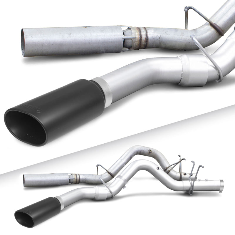 Load image into Gallery viewer, Banks Power | 2017+ GM Duramax L5P 2500 / 3500 Monster Exhaust System - SS Single Exhaust With Black Tip
