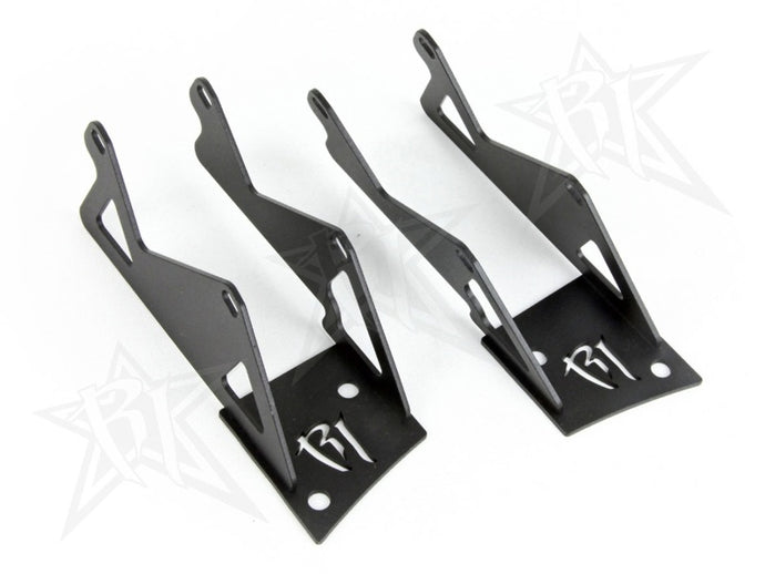 Rigid Industries | 2007-2018 Jeep Wrangler JK - Double A-Pillar Mount - Mounts 2 sets of Dually/D2