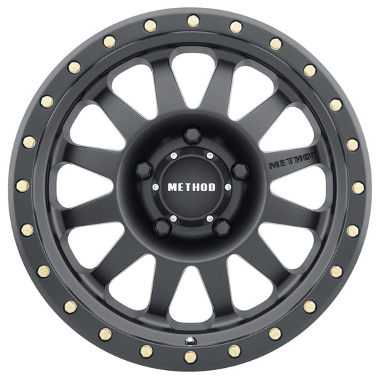 Method | MR304 Double Standard 18x9 -12mm Offset 5x5 94mm CB Matte Black Wheel