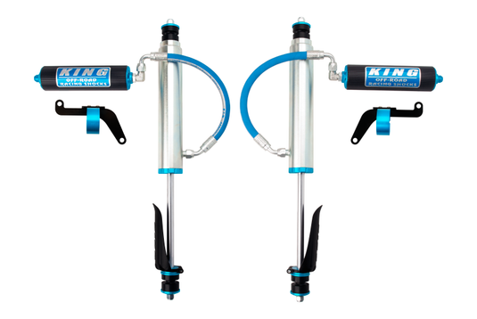 King Shocks | 1997+ Nissan Patrol Y61 Front 2.5 Shock Remote 2.5 Finned Reservoir 0-2 Inch Lift With Bracket - Pair