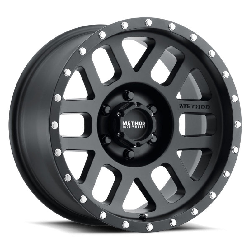 Load image into Gallery viewer, Method | MR306 Mesh 17x8.5 0mm Offset 6x5.5 108mm CB Matte Black Wheel
