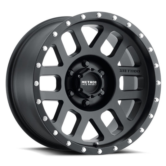 Method | MR306 Mesh 17x8.5 0mm Offset 6x5.5 108mm CB Matte Black Wheel