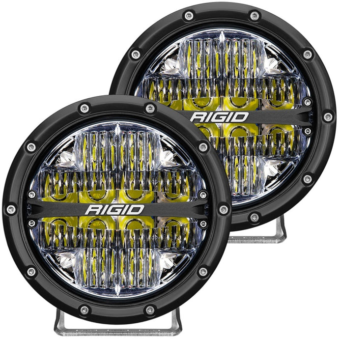 Rigid Industries | 360-Series 6 Inch LED Off-Road Drive Beam - White Backlight (Pair)