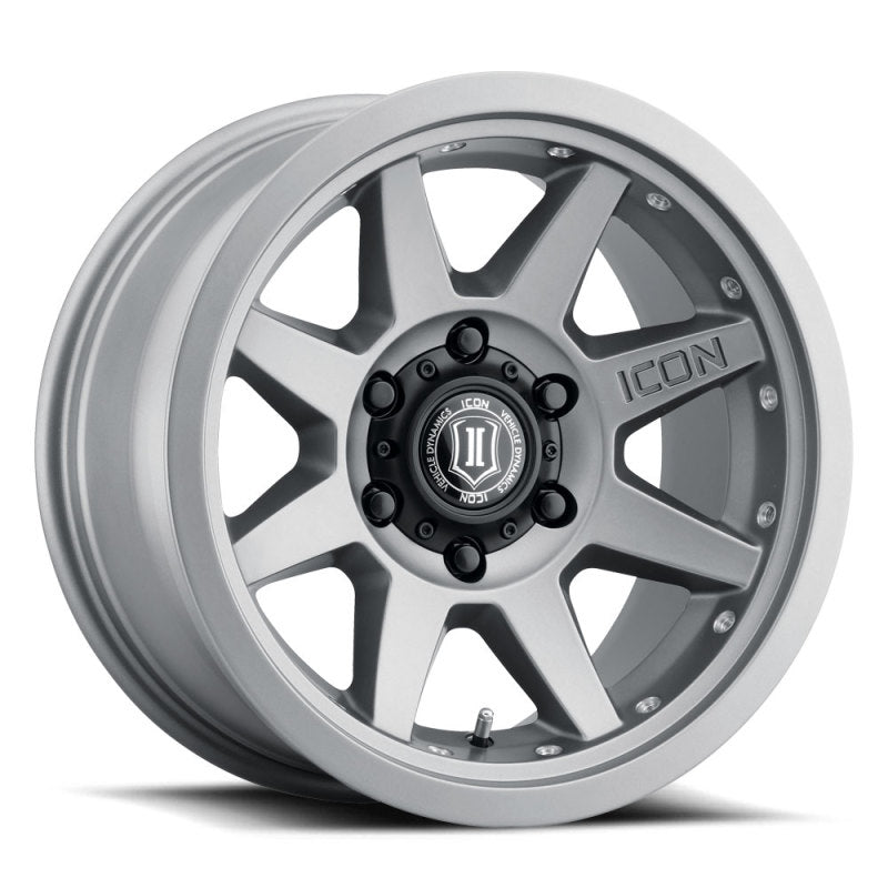 Load image into Gallery viewer, ICON Rebound Pro 17x8.5 6x5.5 0mm Offset 4.75in BS 106.1mm Bore Titanium Wheel
