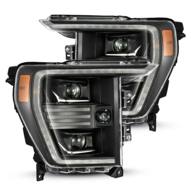 Load image into Gallery viewer, AlphaRex 21-22 Ford F150 PRO-Series Projector headlights Black w/Activ Light/Seq Signal
