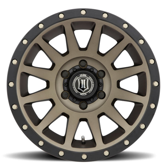 ICON Compression 17x8.5 6x5.5 25mm Offset 5.75in BS 93.1mm Bore Bronze Wheel