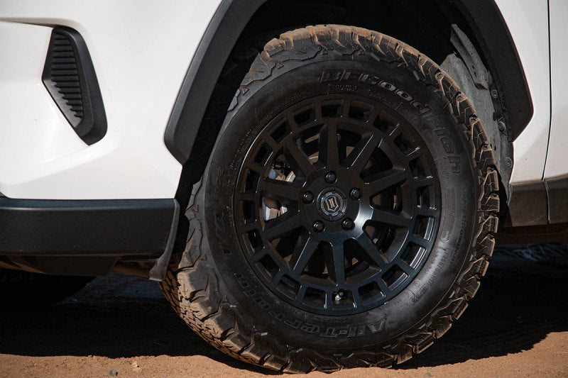 Load image into Gallery viewer, ICON Journey 17x8.5 5x108 38mm Offset 6in BS Satin Black Wheel
