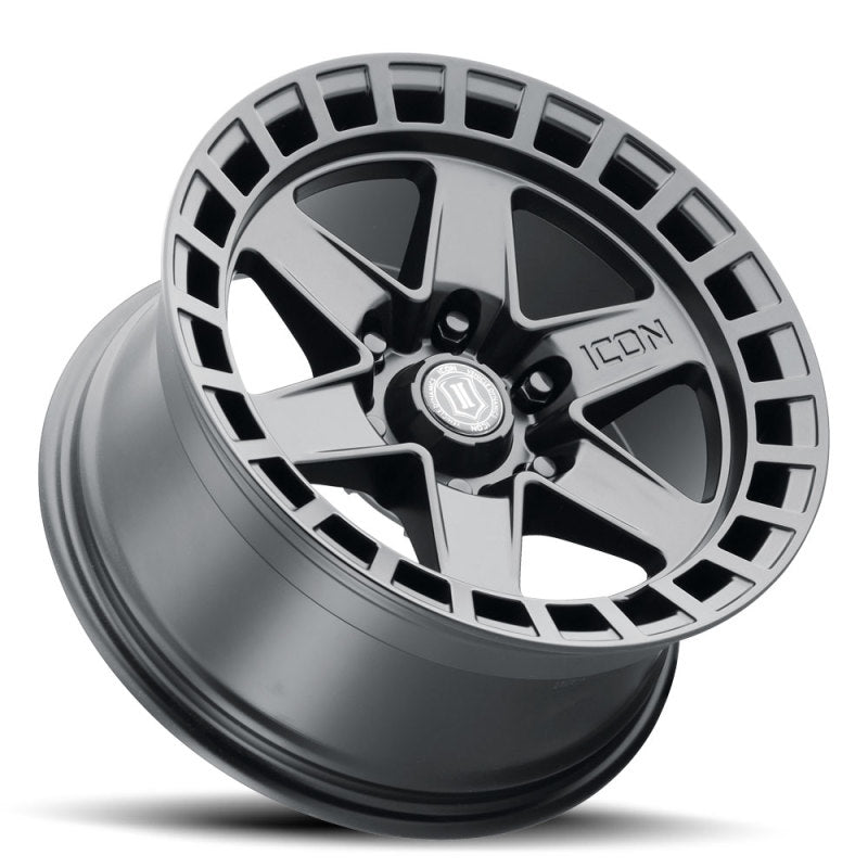 Load image into Gallery viewer, ICON Raider 17x8.5 6x5.5 0mm Offset 4.75in BS Satin Black Wheel
