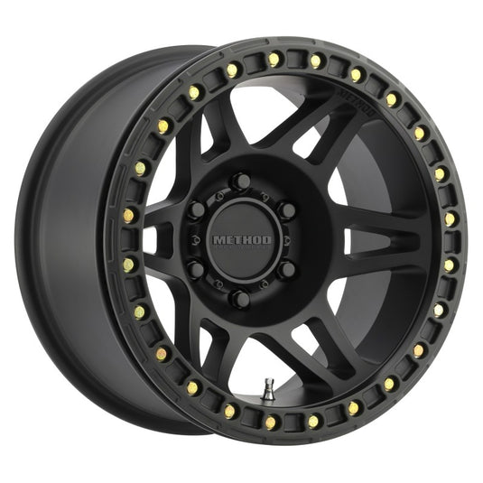 Method | MR106 Beadlock 17x9 -44mm Offset 6x5.5 108mm CB Matte Black w/BH-H24125 Wheel