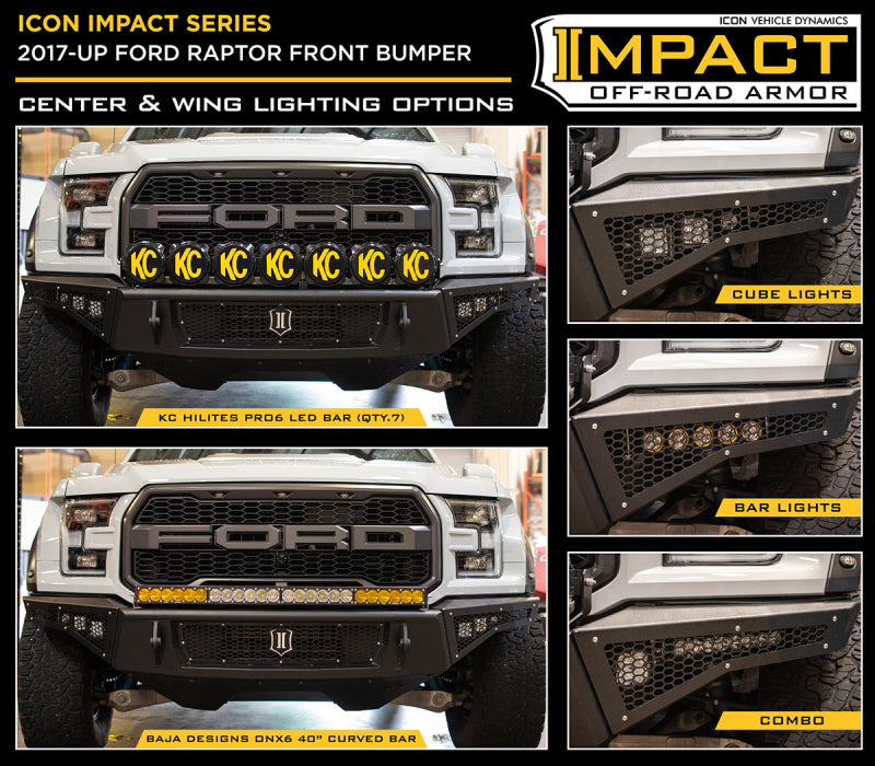 Load image into Gallery viewer, ICON 2017+ Ford Raptor Front Impact Bumper
